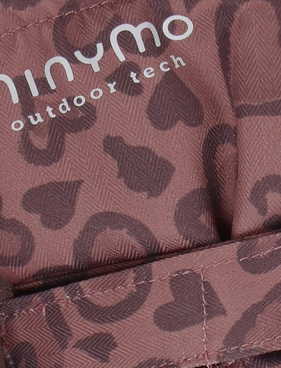 Minymo - Gloves AOP - handskar - burlwood - 2