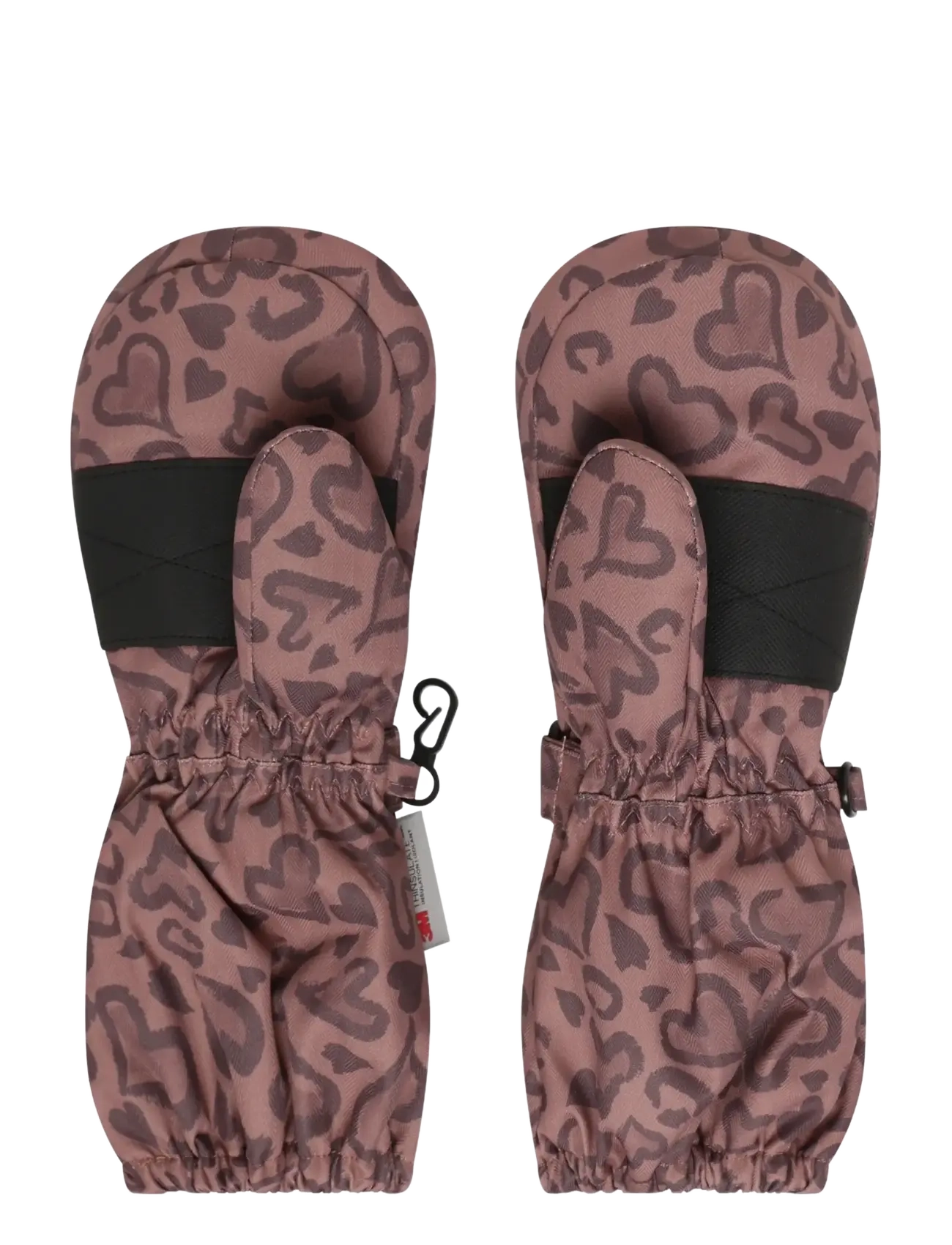 Minymo - Mittens AOP - gloves - burlwood - 1