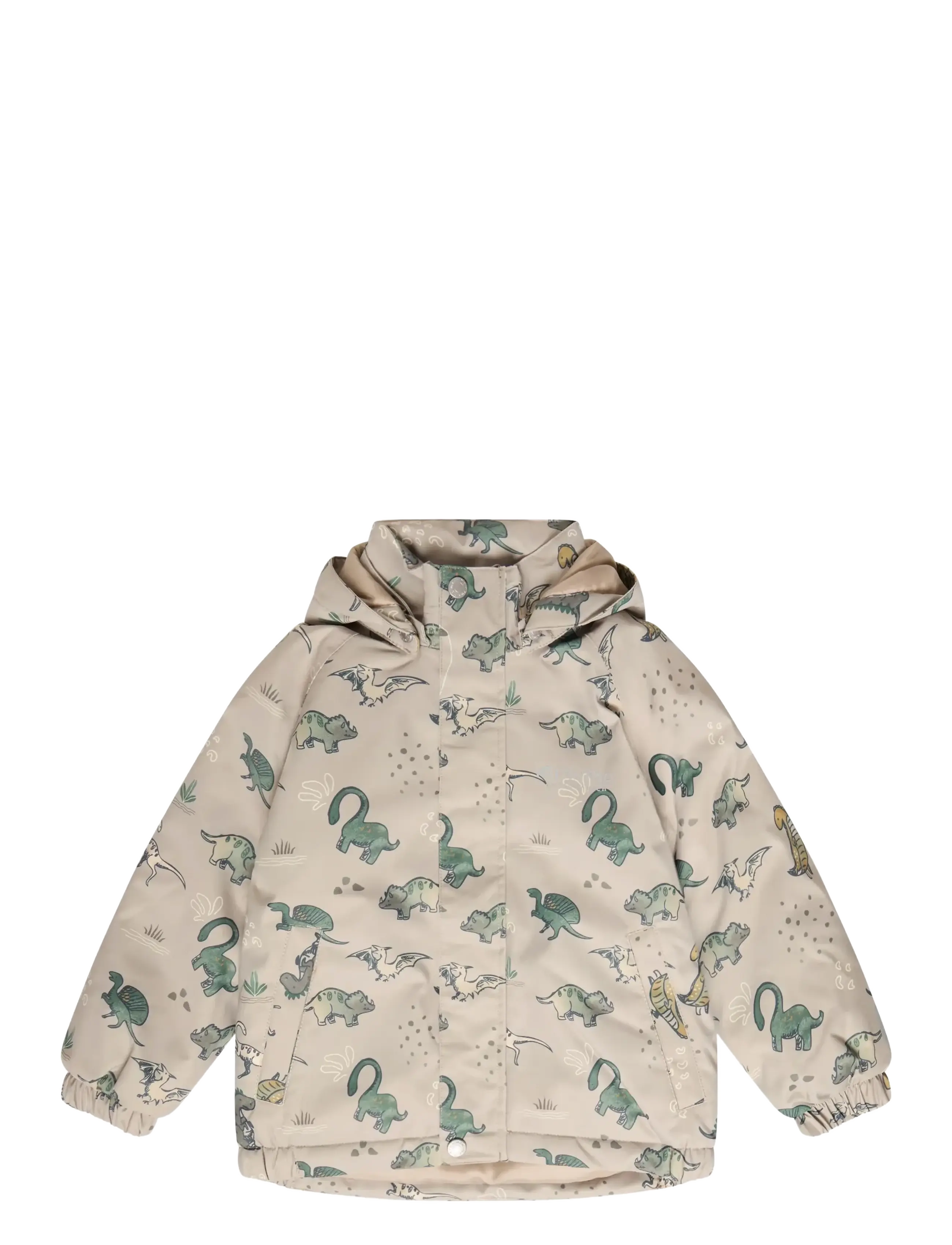 Minymo Winter Jacket AOP - Vinterkläder - CROCKERY / beige