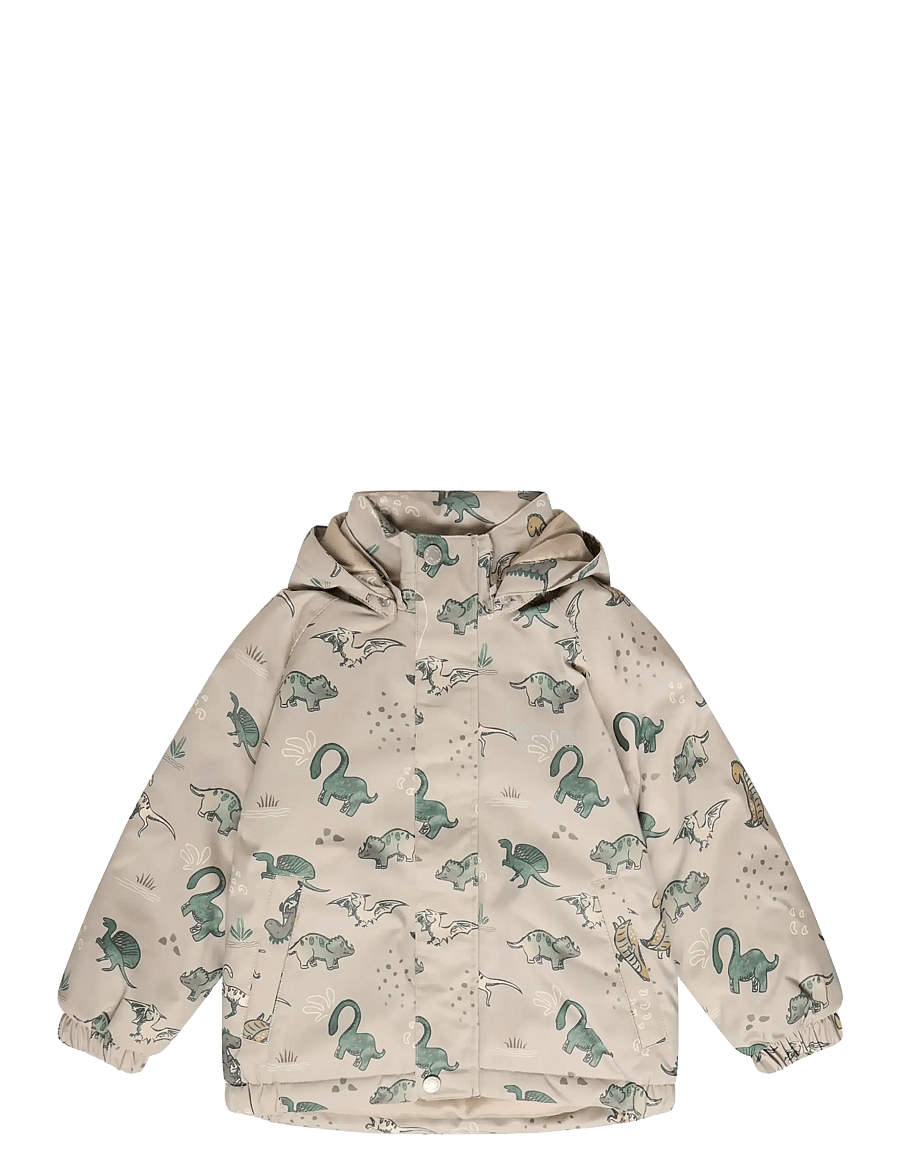 Minymo - Winter Jacket AOP - skidjackor - crockery - 1