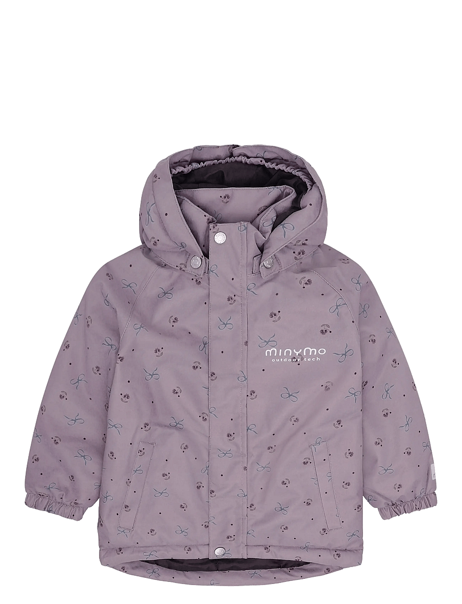 Minymo - Winter Jacket AOP - skidjackor - toadstool - 0