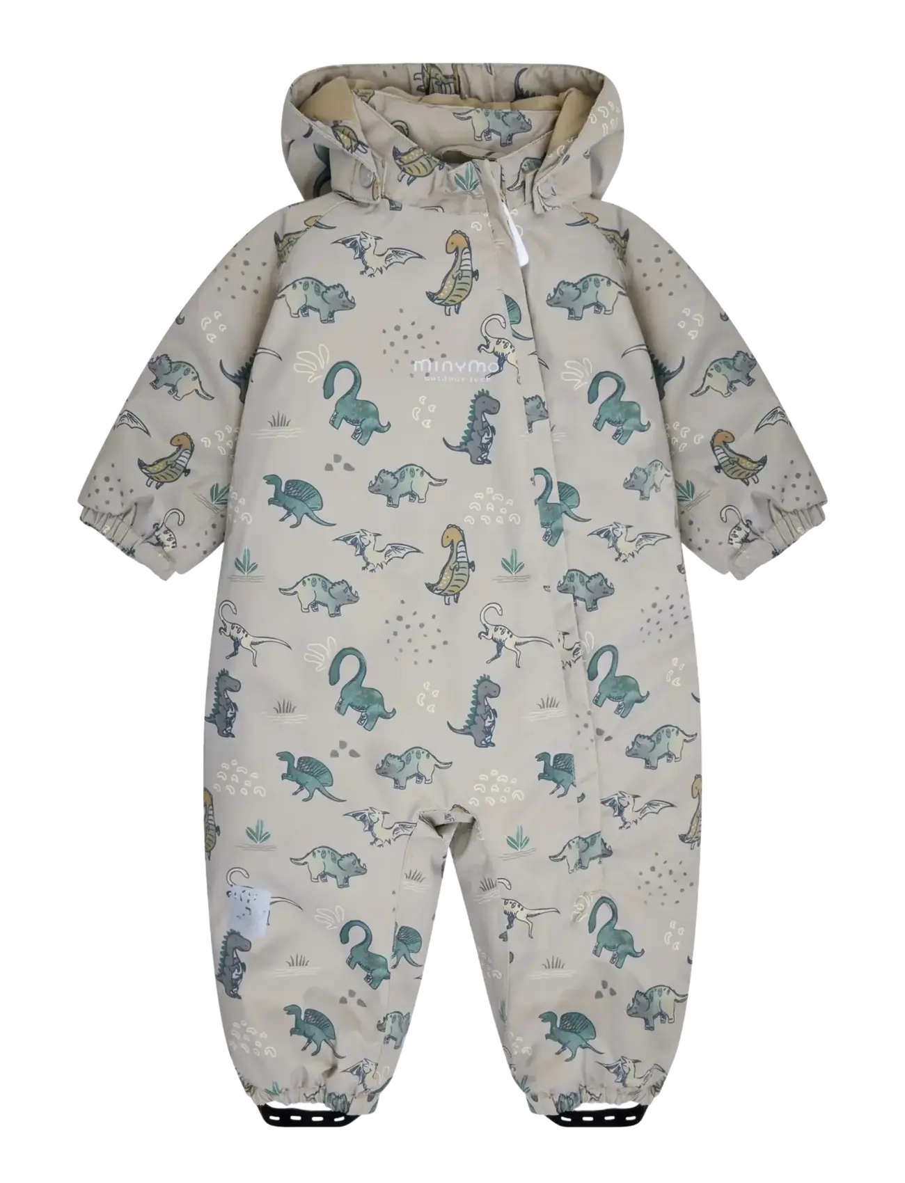 Minymo Snow Suit AOP - Vinterkläder - CROCKERY / beige
