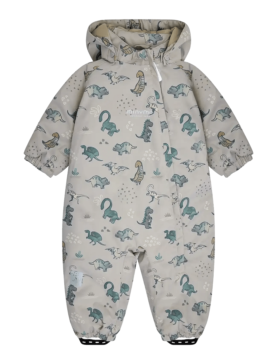 Minymo - Snow Suit AOP - termooveraller - crockery - 0