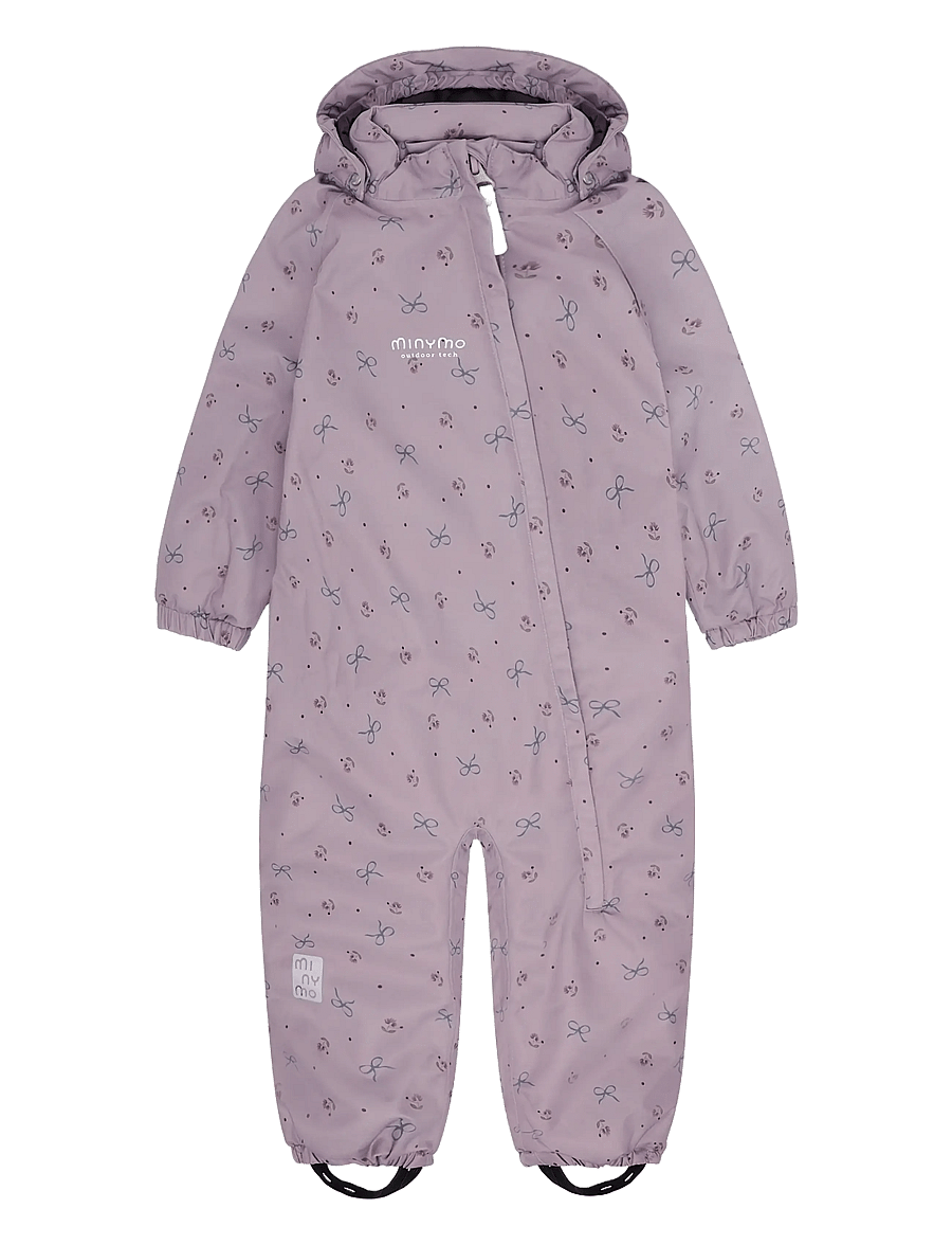 Minymo - Snow Suit AOP - thermo overalls - toadstool - 0