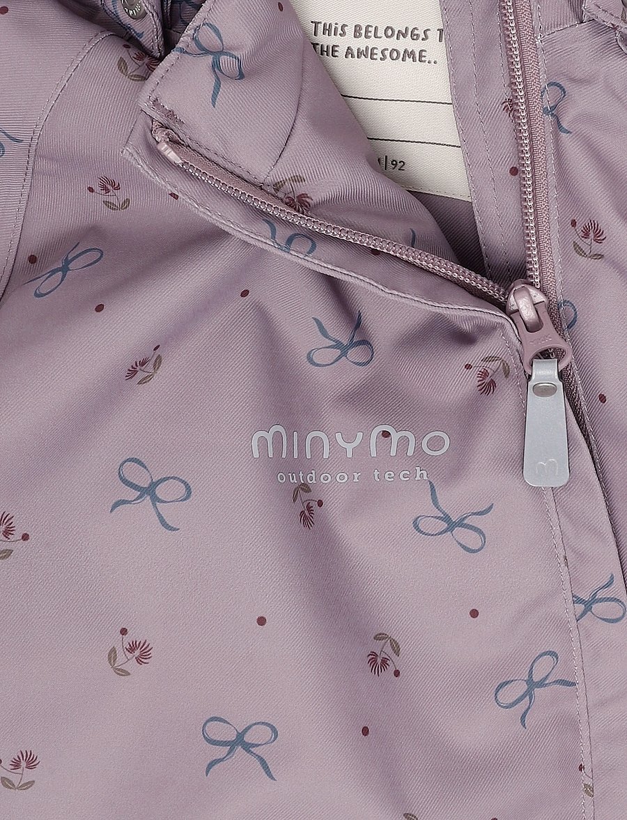 Minymo - Snow Suit AOP - thermo overalls - toadstool - 2