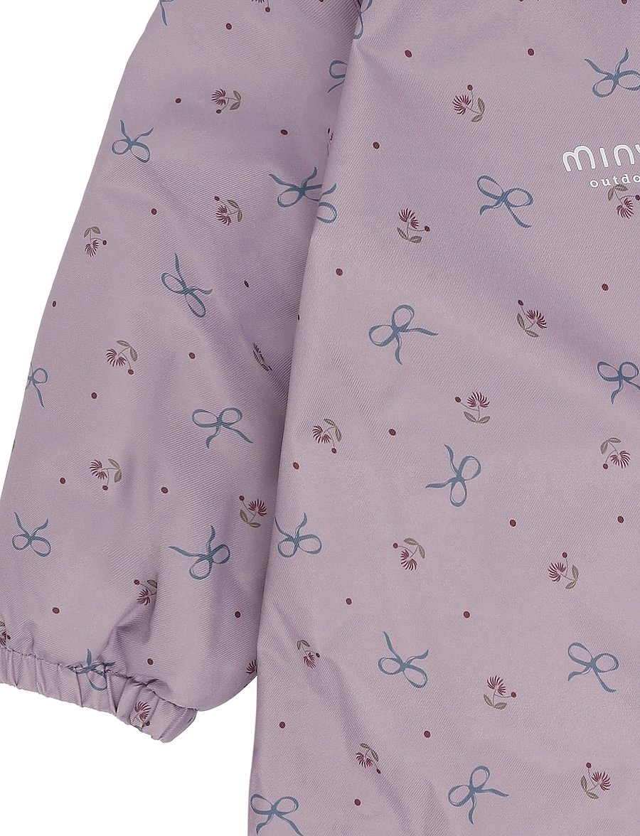 Minymo - Snow Suit AOP - thermo overalls - toadstool - 3