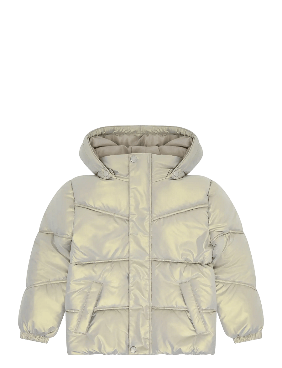Minymo - Shiny Puffer Jacket - winterjacke - champagne beige - 1