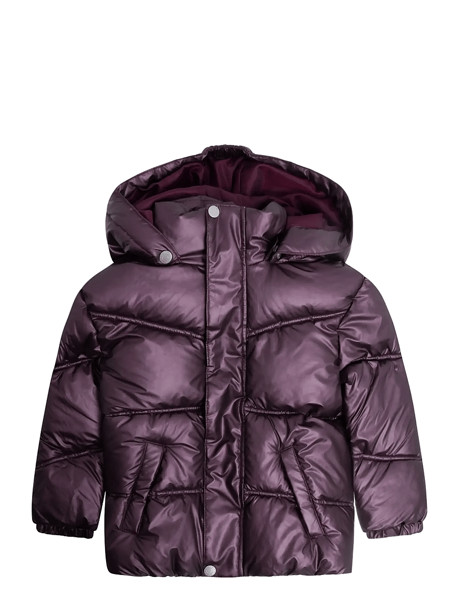 Minymo - Shiny Puffer Jacket - winterjacke - huckleberry - 0
