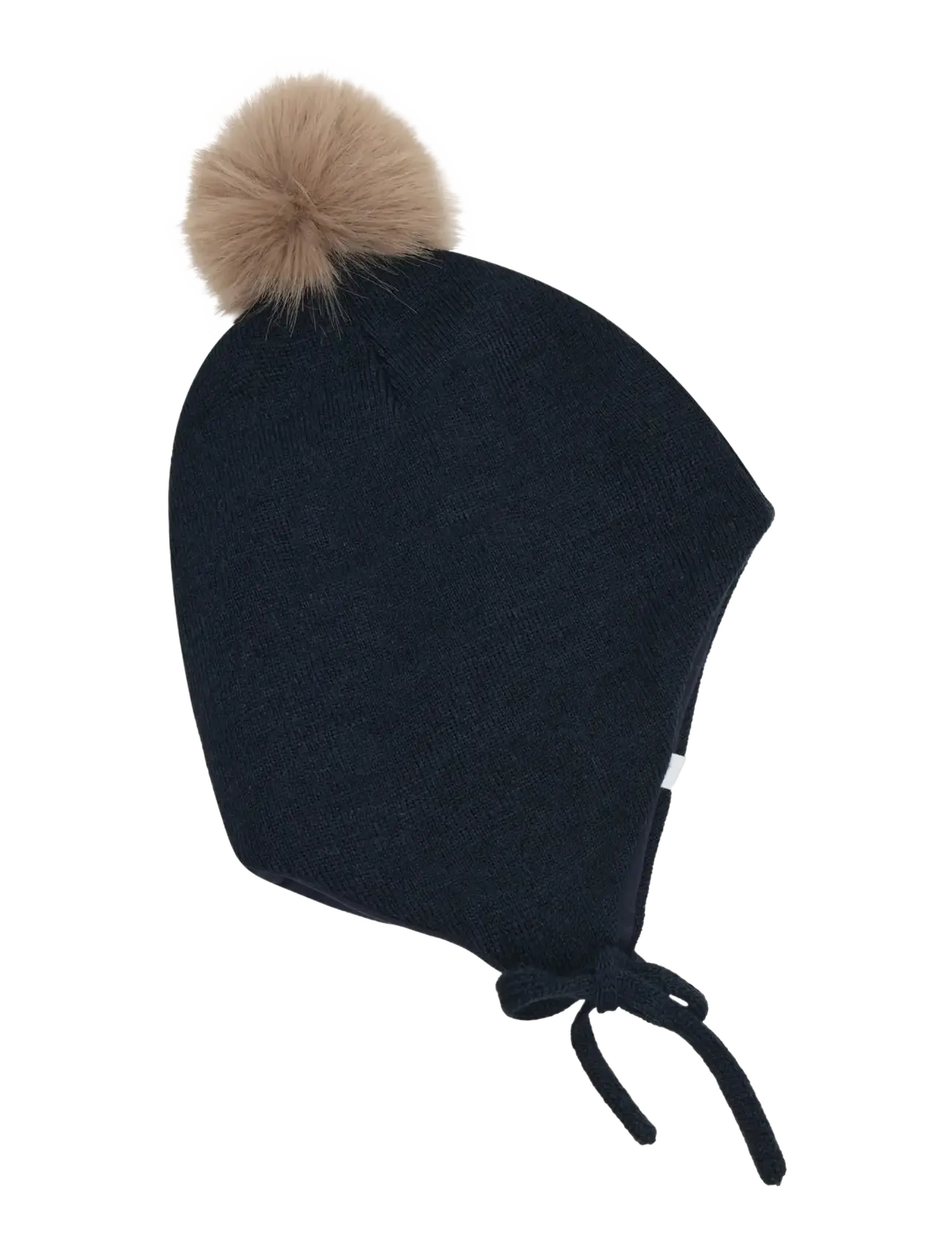 Minymo - Hat w. detachable fake fur - babymützen - dark sapphire - 2