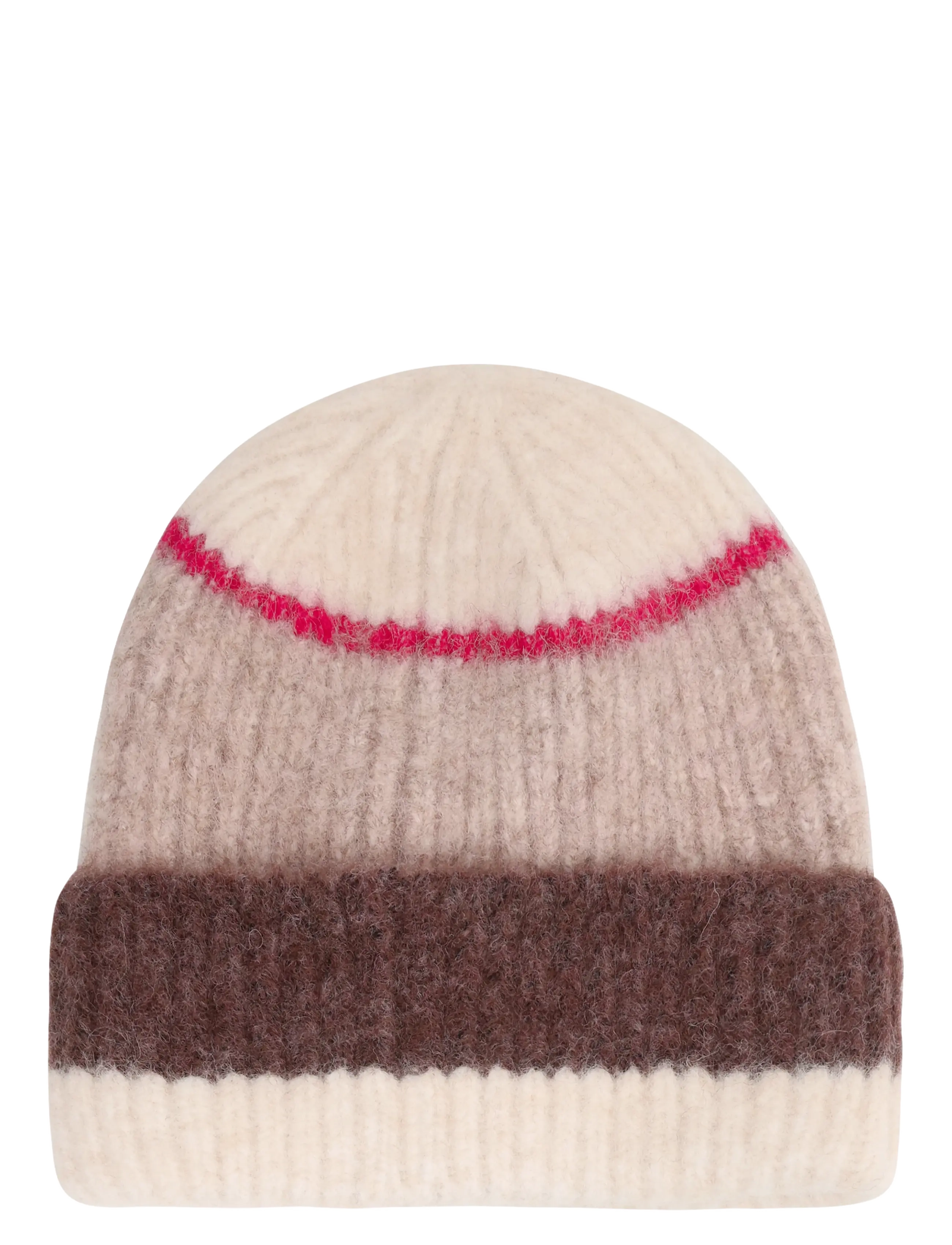 Minymo - Striped Knitted Hat - huckleberry - 1