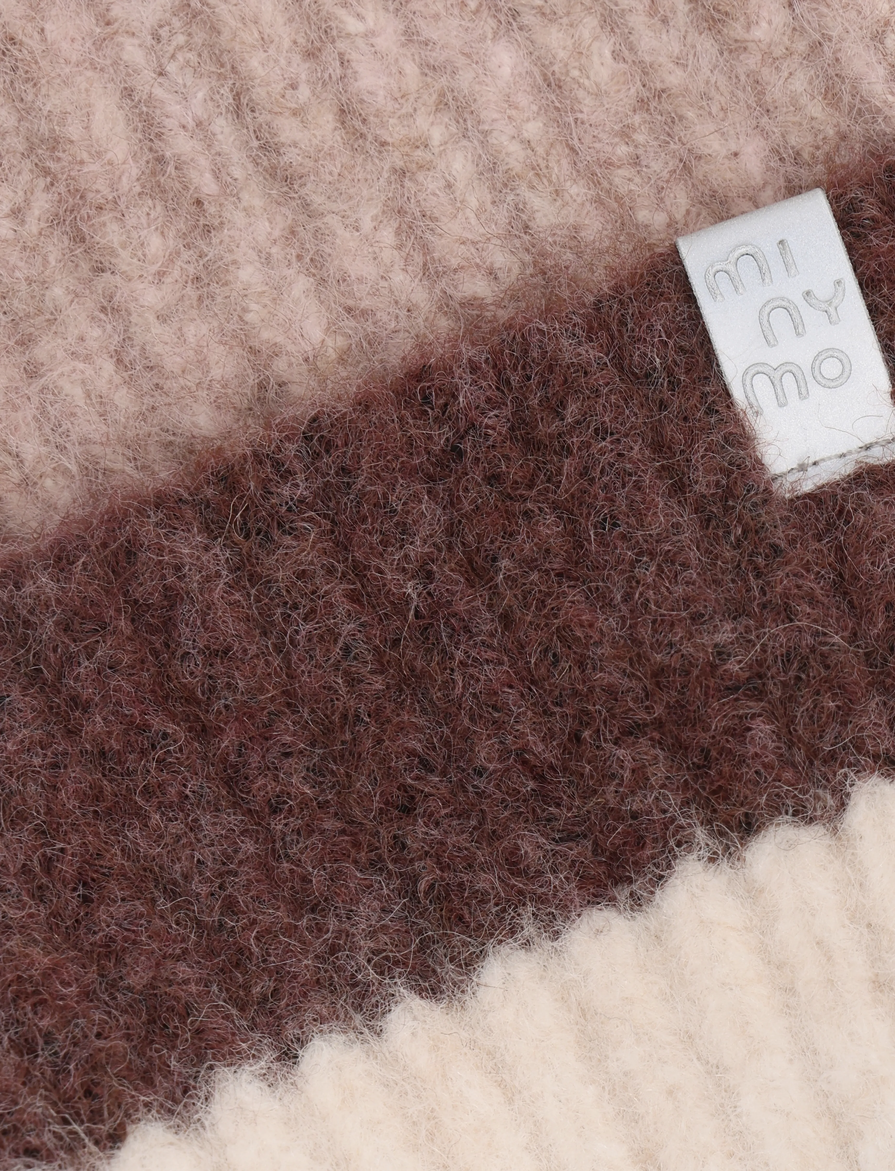 Minymo - Striped Knitted Hat - huckleberry - 2
