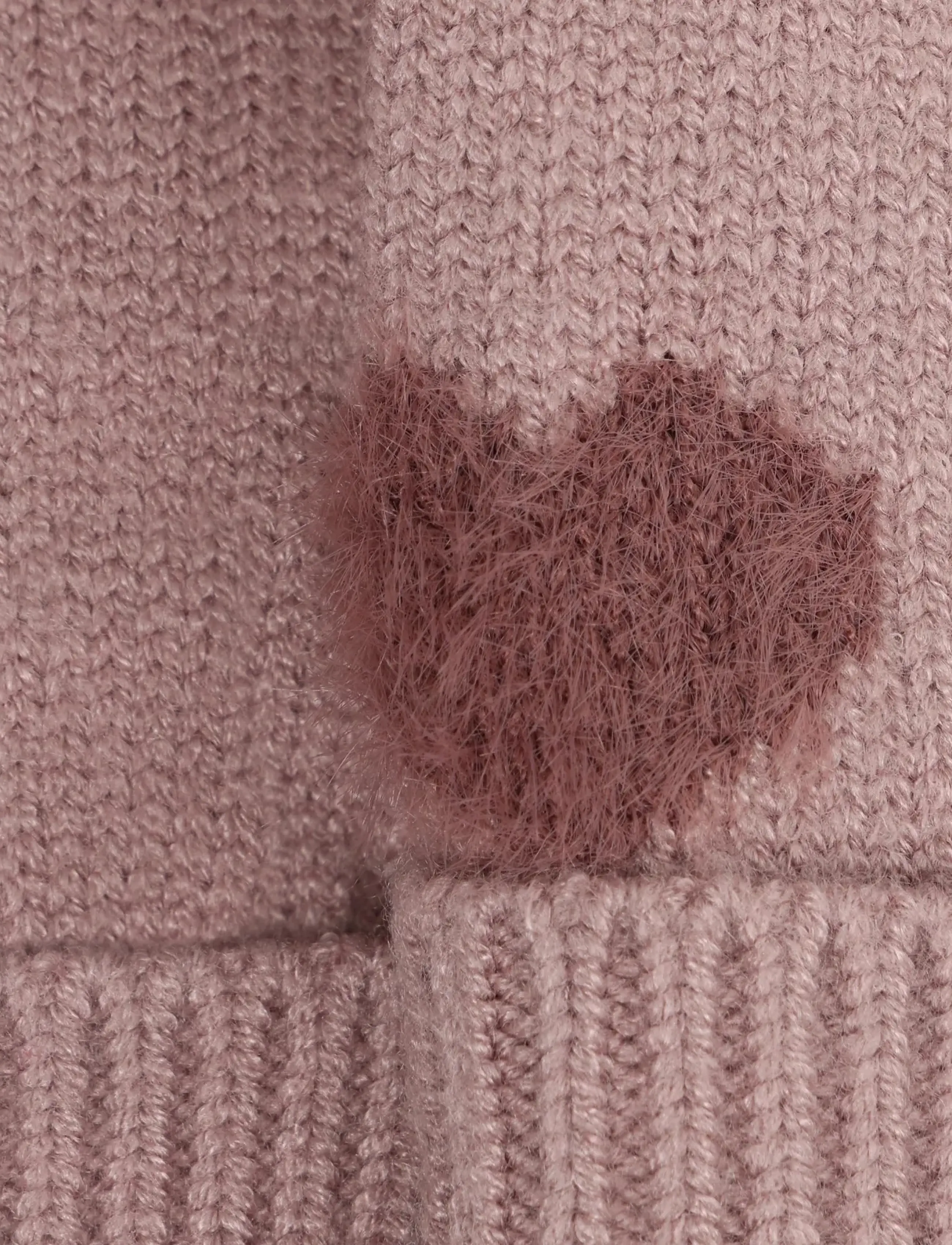 Minymo - Knitted mittens soft teddy - gloves - fawn - 2