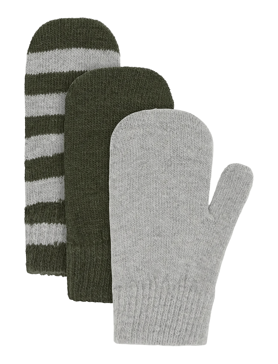 Minymo - Magic mittens knit 3-pack - handschuhe - beetle - 0
