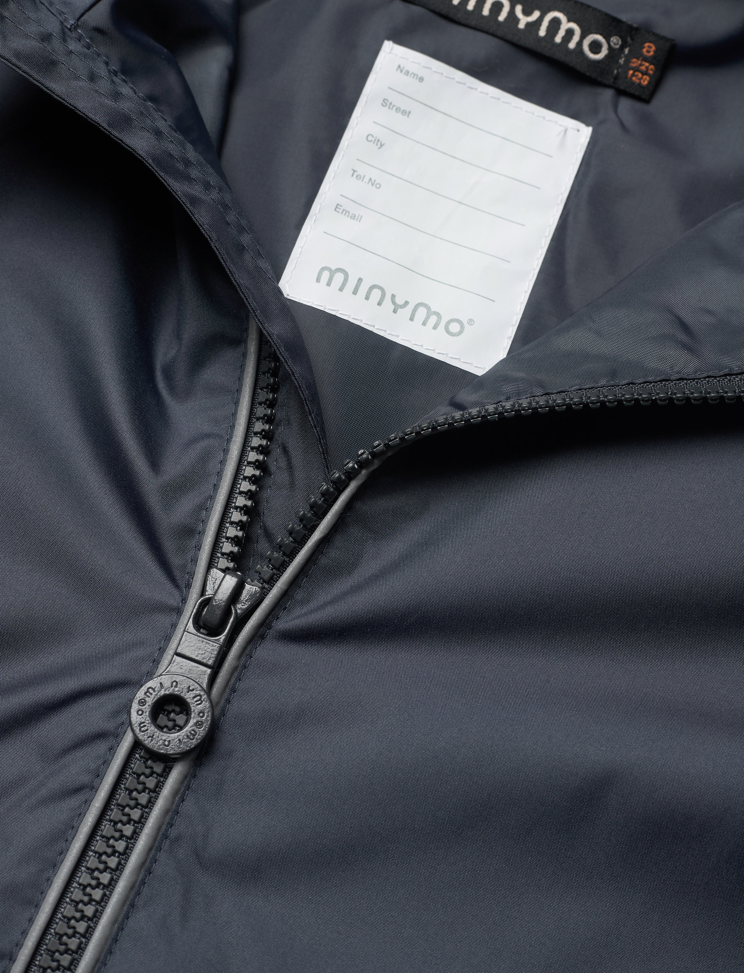 Minymo - Raincoat, breathable - india ink - 2