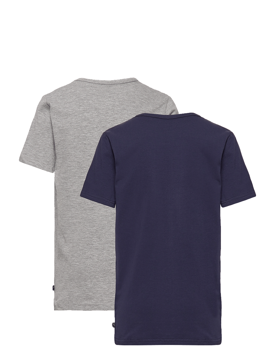 Minymo - Basic 32 -T-shirt SS (2-pack) - kurzärmelige - dark navy - 2
