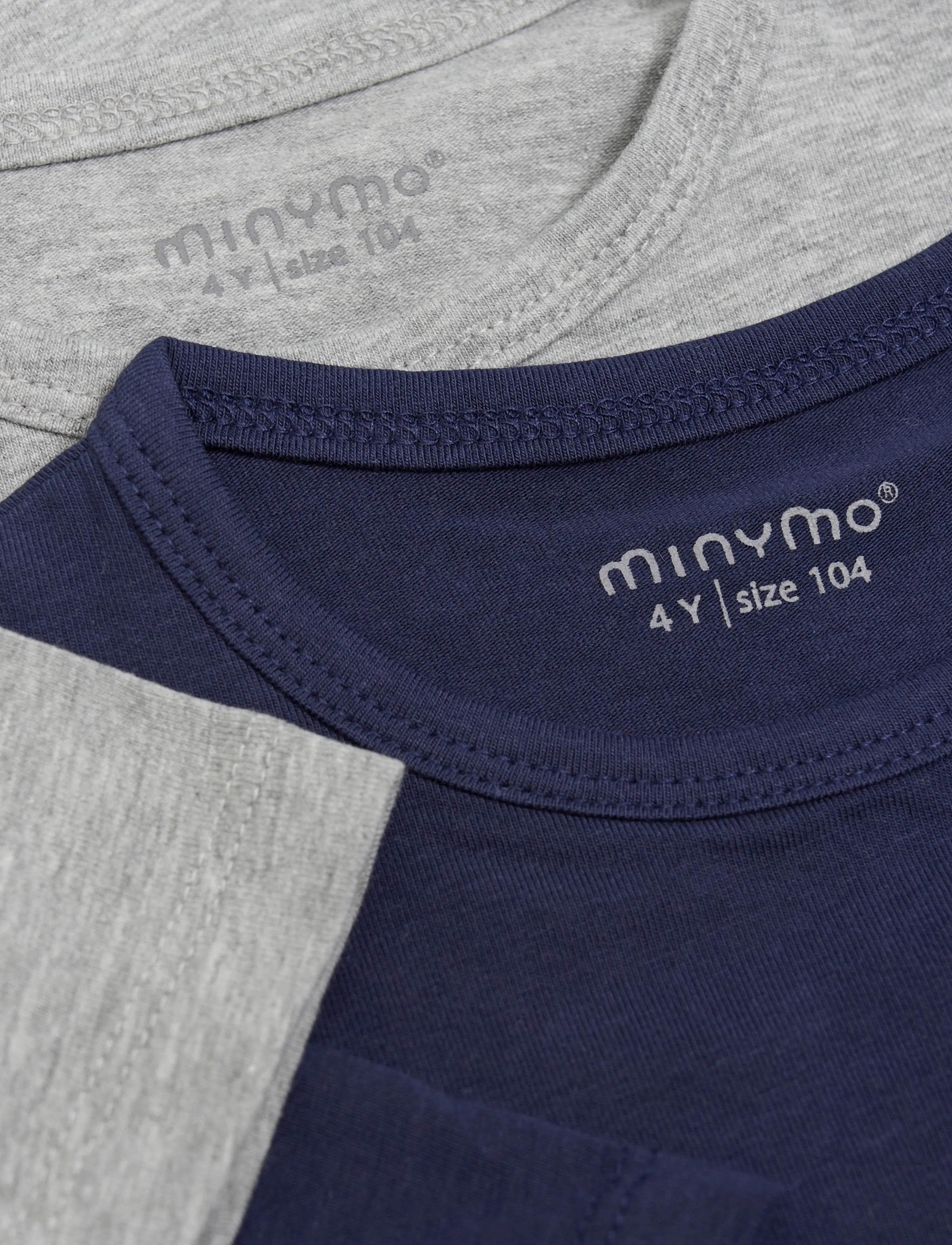 Minymo - Basic 32 -T-shirt SS (2-pack) - kortærmede t-shirts - dark navy - 1