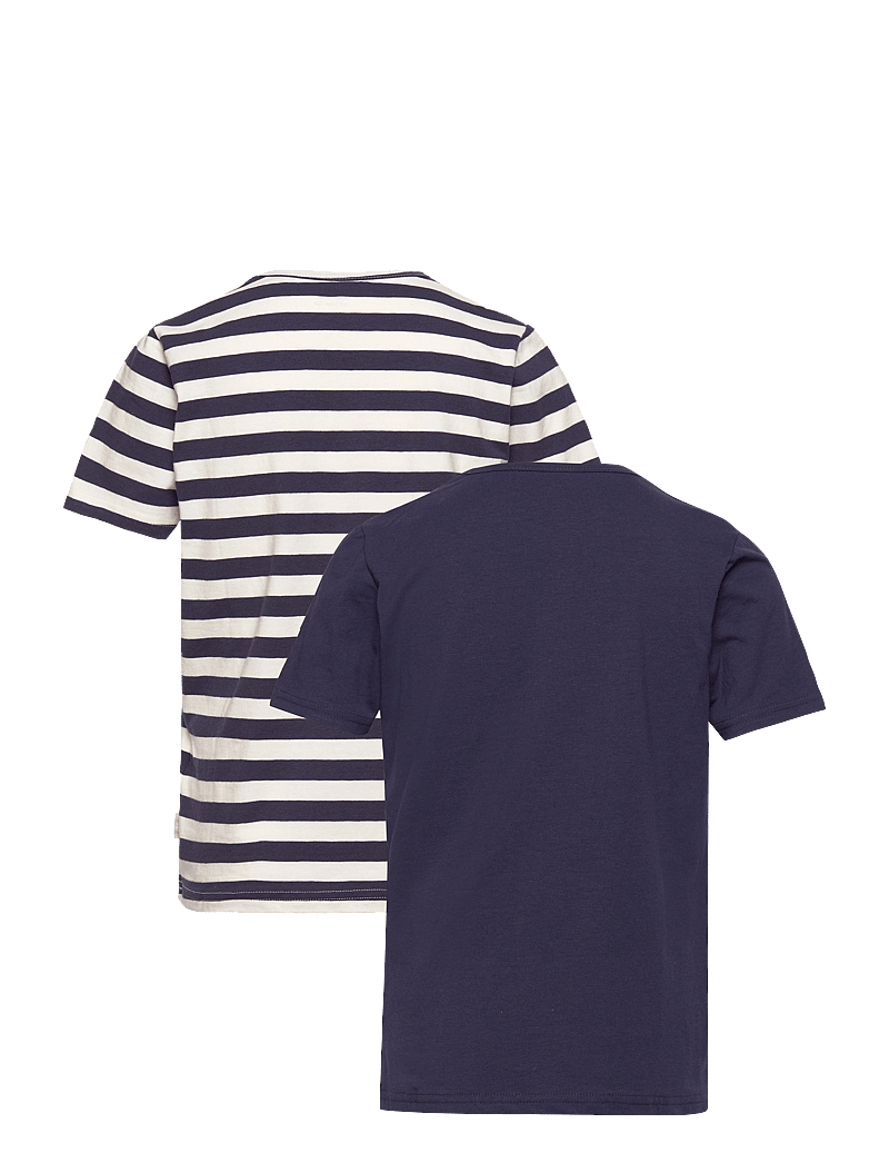 Minymo - Basic 32 -T-shirt SS (2-pack) - kurzärmelige - marshmallow - 1