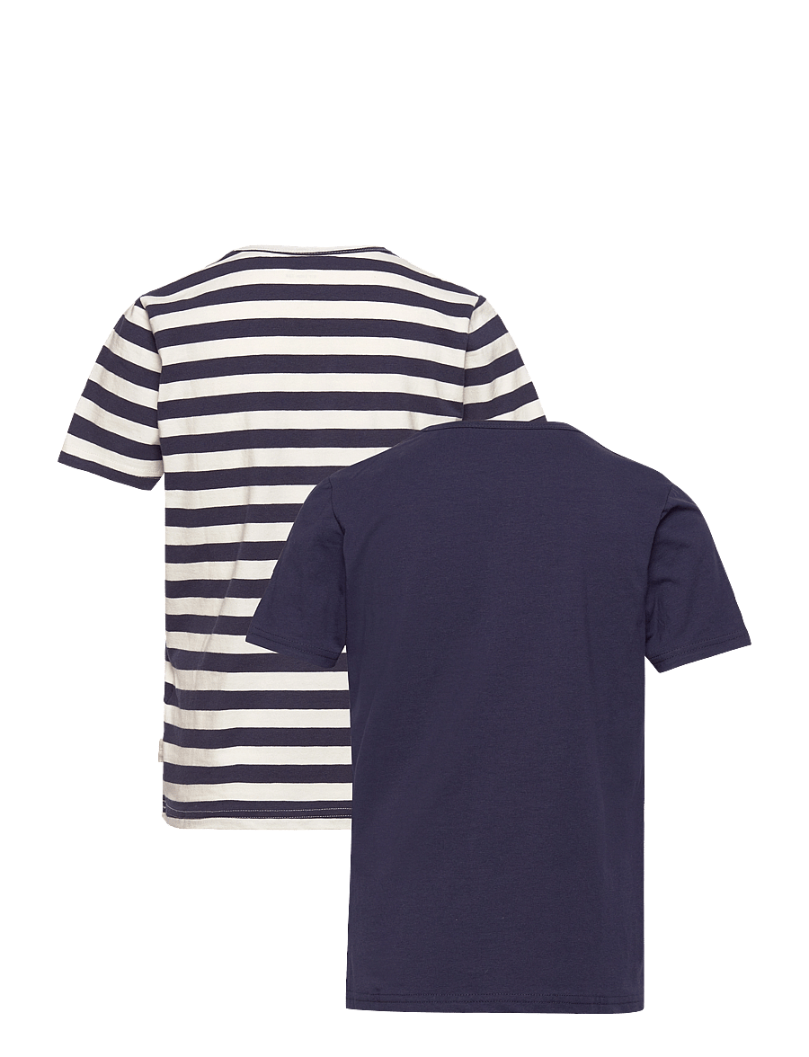 Minymo - Basic 32 -T-shirt SS (2-pack) - kurzärmelige - marshmallow - 1