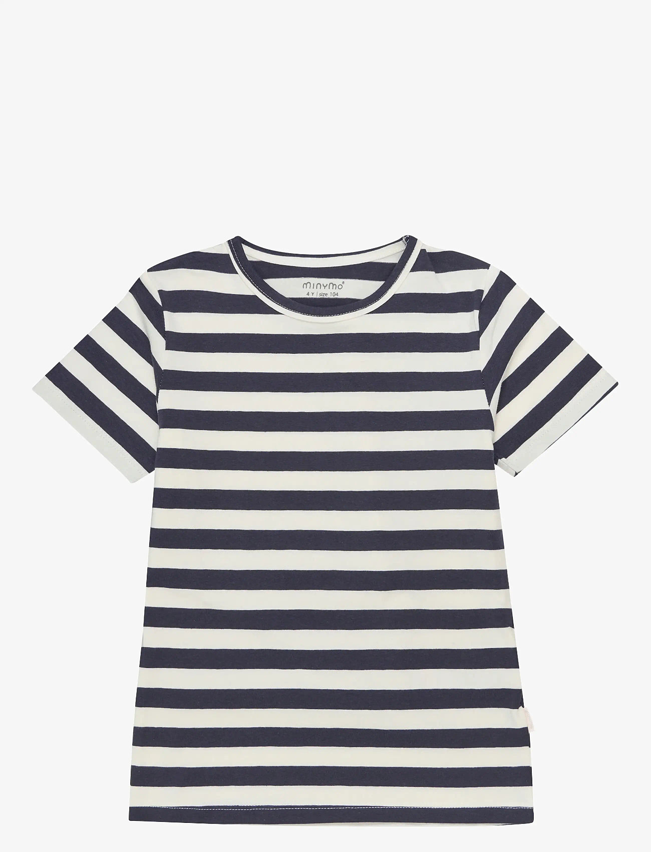 Minymo - Basic 32 -T-shirt SS (2-pack) - stutterma bolir - marshmallow - 3