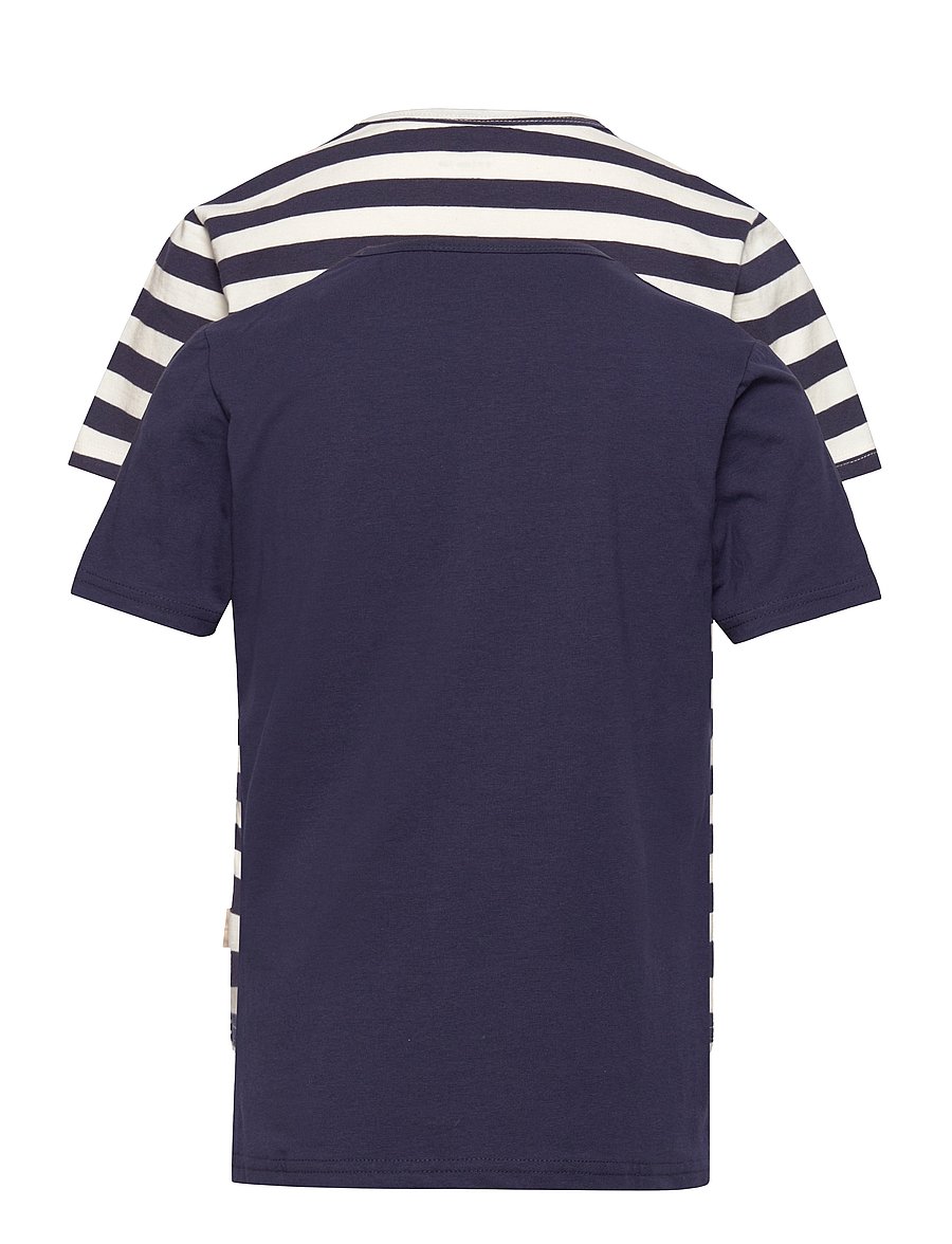 Minymo - Basic 32 -T-shirt SS (2-pack) - kurzärmelige - marshmallow - 5
