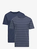 Basic 32 -T-shirt SS (2-pack) - NEW NAVY
