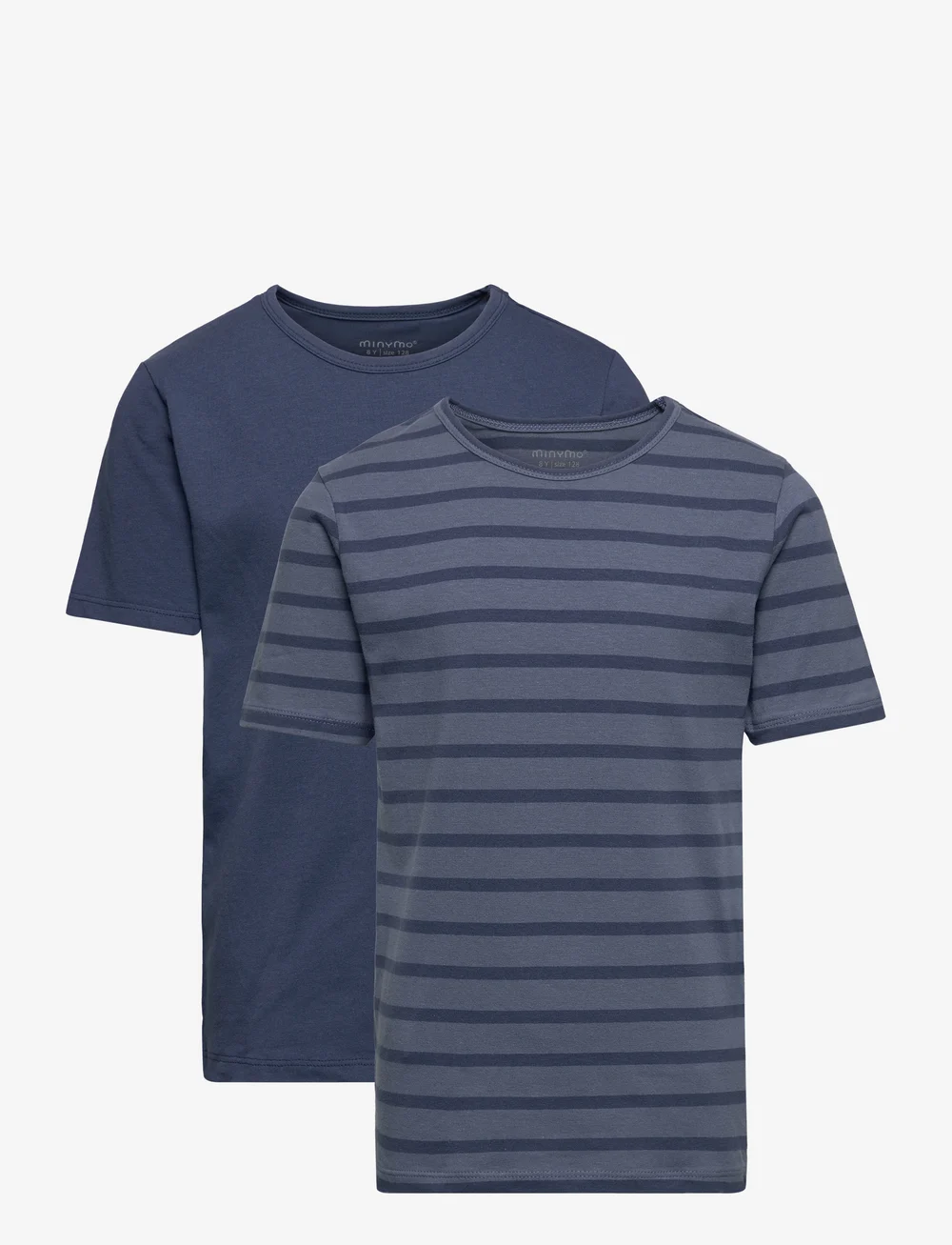 Minymo - Basic 32 -T-shirt SS (2-pack) - kortærmede t-shirts - new navy - 0