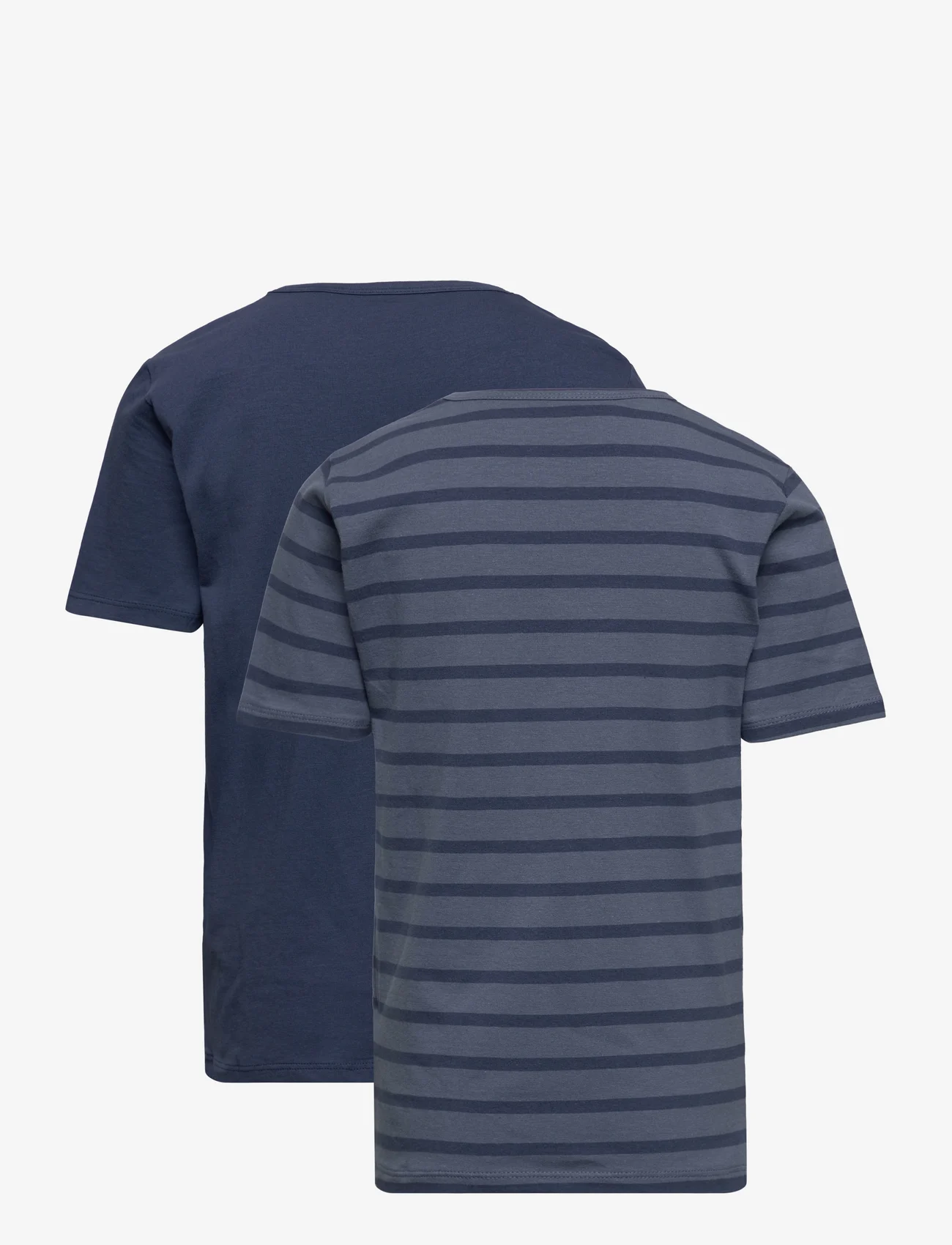 Minymo - Basic 32 -T-shirt SS (2-pack) - kortärmade t-shirts - new navy - 1