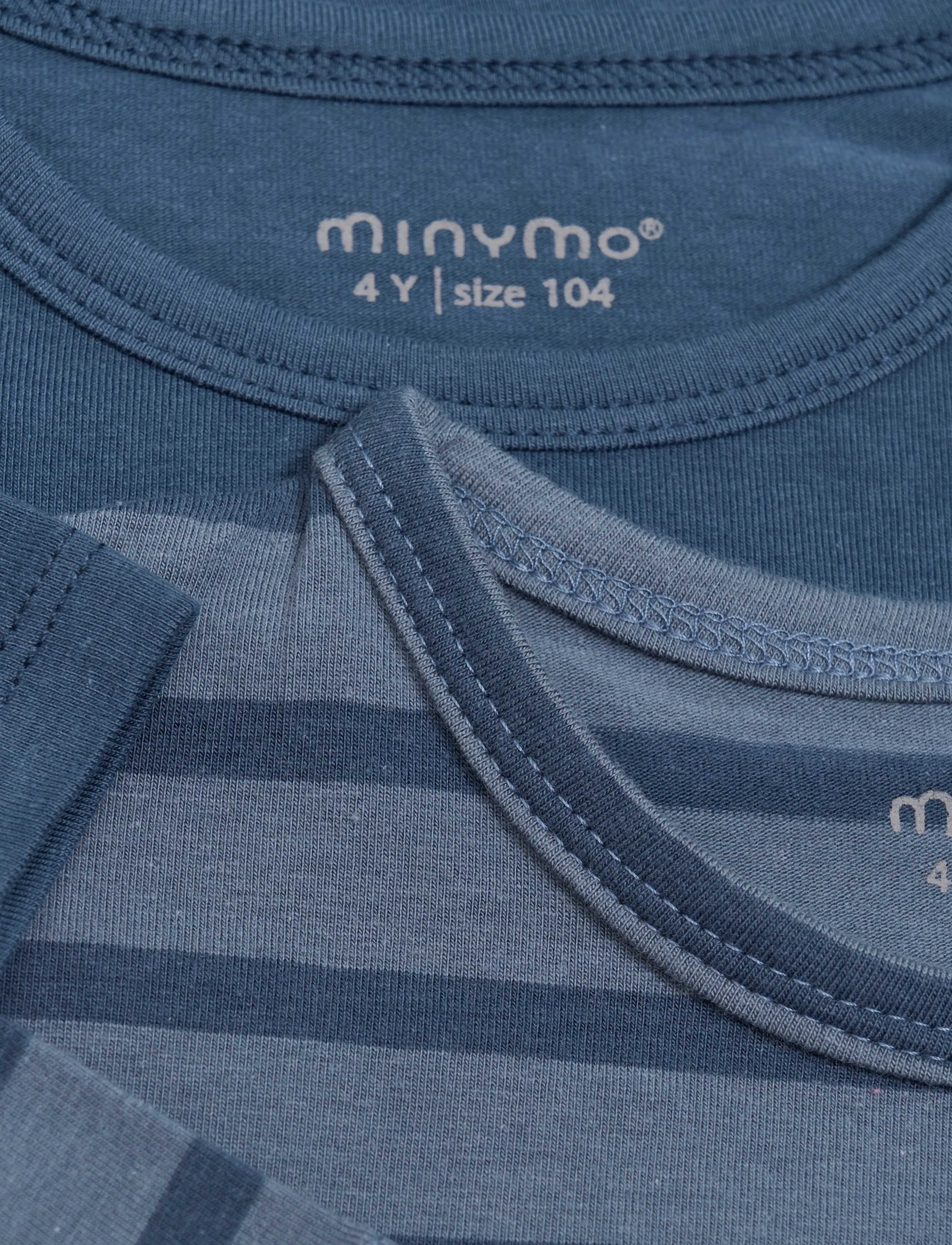 Minymo - Basic 32 -T-shirt SS (2-pack) - kortærmede t-shirts - new navy - 3