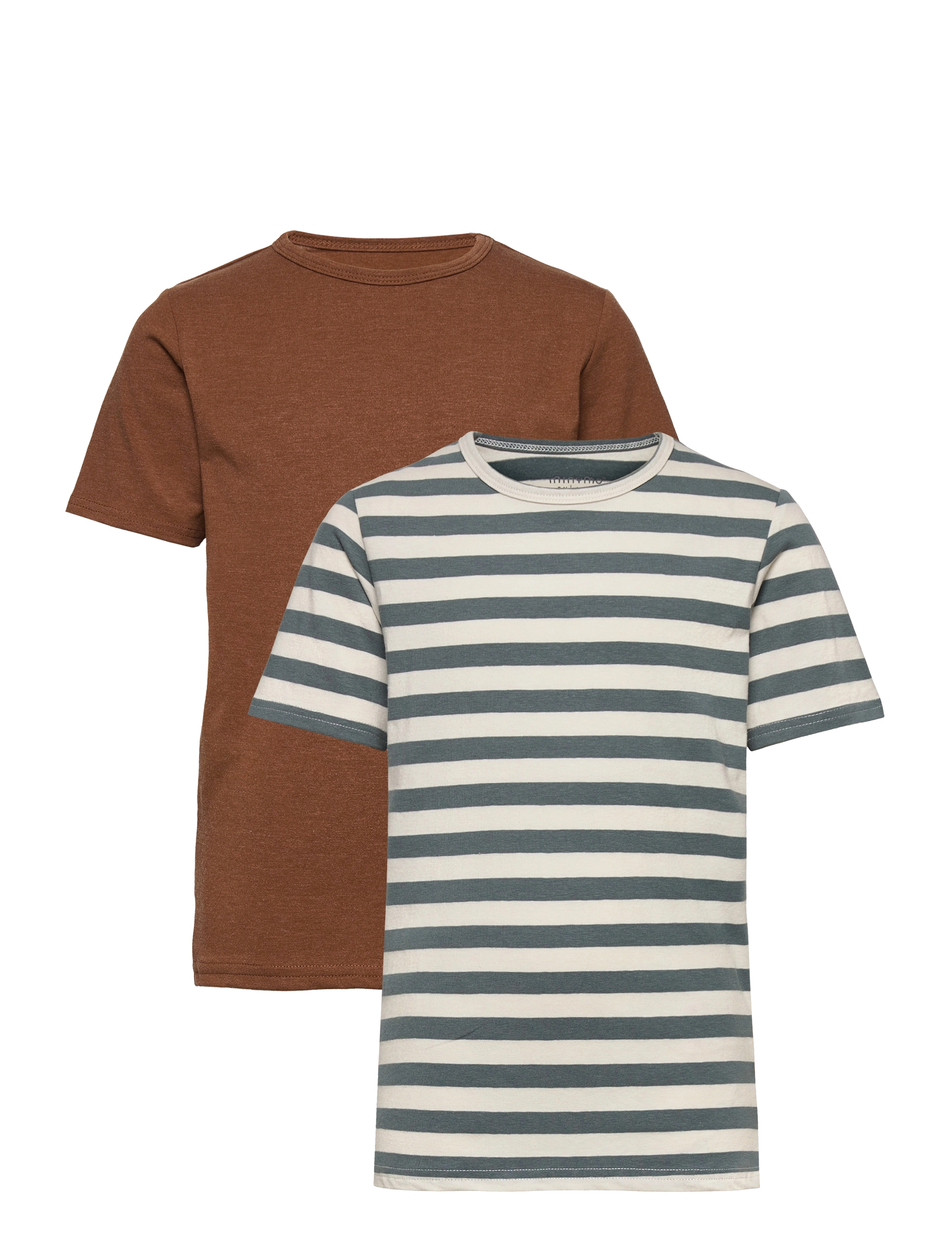 Basic 32 -T-shirt SS (2-pack) - TOFFEE