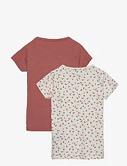 Minymo - Basic 33 -T-shirt SS (2-pack) - short-sleeved t-shirts - canyon rose - 1