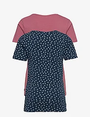 Minymo - Basic 33 -T-shirt SS (2-pack) - kurzärmelige - mesa rose - 2