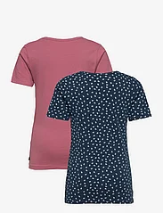 Minymo - Basic 33 -T-shirt SS (2-pack) - lyhythihaiset t-paidat - mesa rose - 1