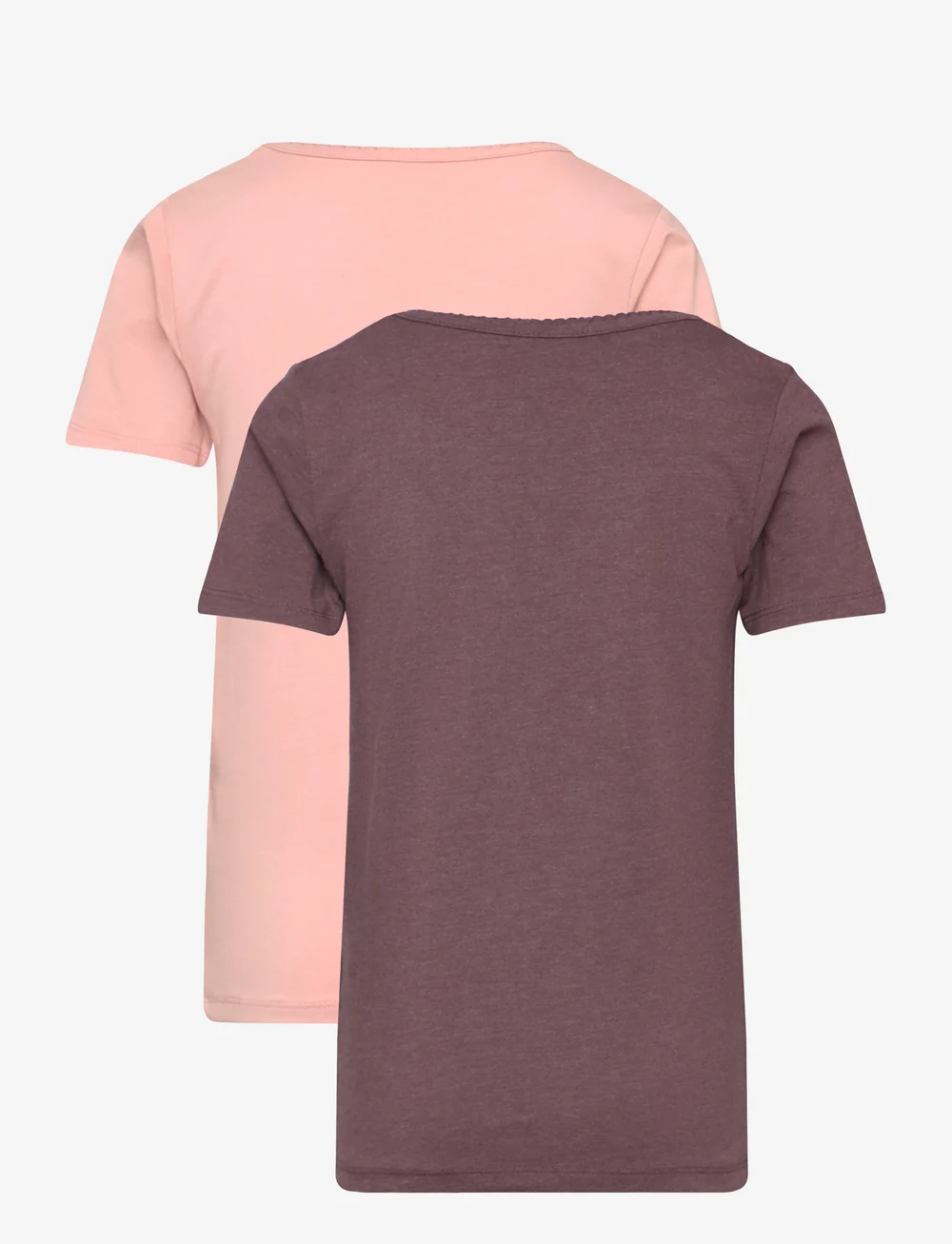 Minymo - Basic 33 -T-shirt SS (2-pack) - kortärmade t-shirts - misty rose - 2