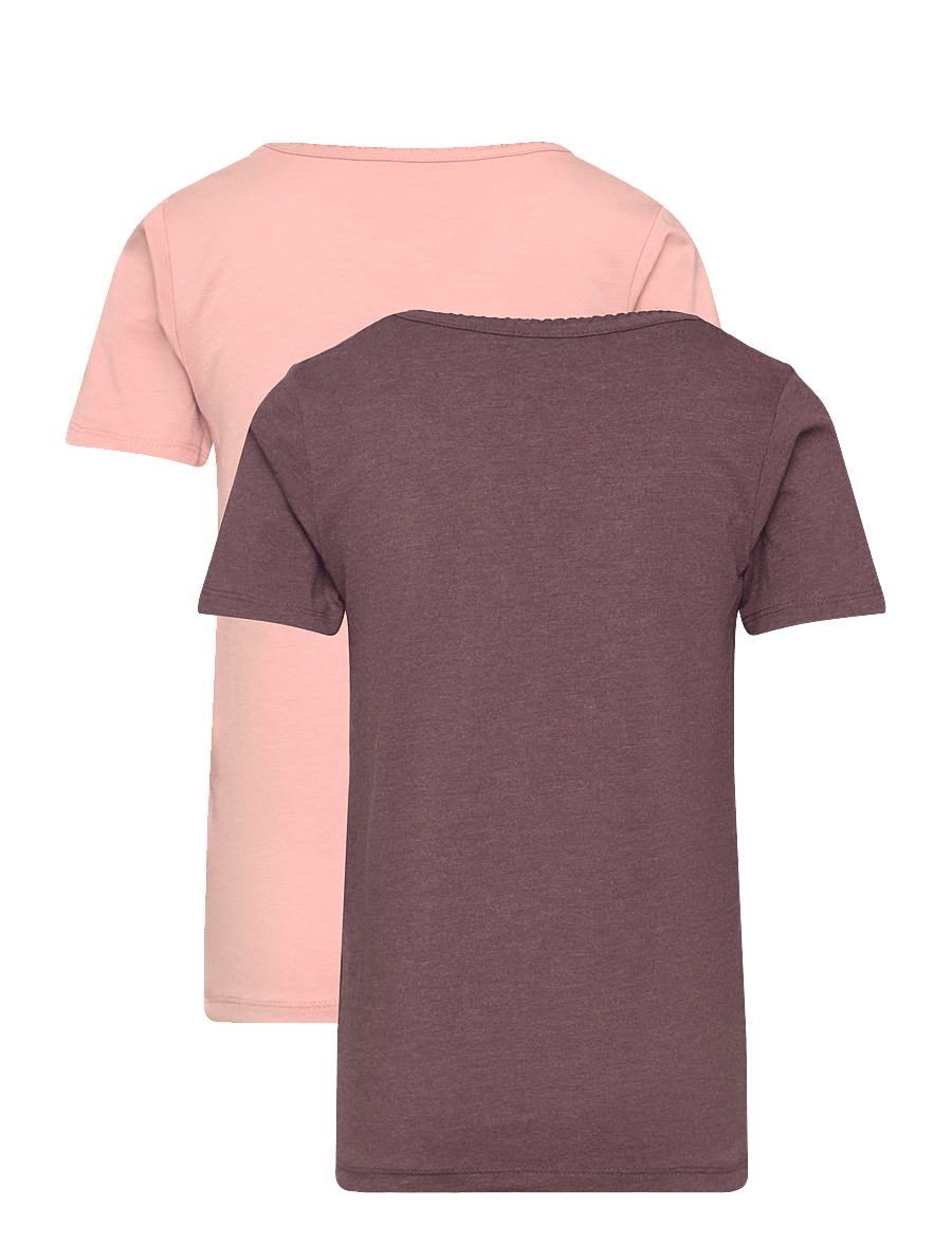 Minymo - Basic 33 -T-shirt SS (2-pack) - lühikeste varrukatega t-särgid - misty rose - 2