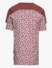 Minymo - Basic 33 -T-shirt SS (2-pack) - kortærmede t-shirts - violet ice - 2