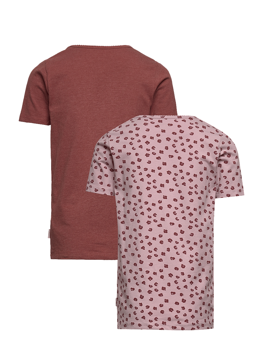 Minymo - Basic 33 -T-shirt SS (2-pack) - kurzärmelige - violet ice - 1