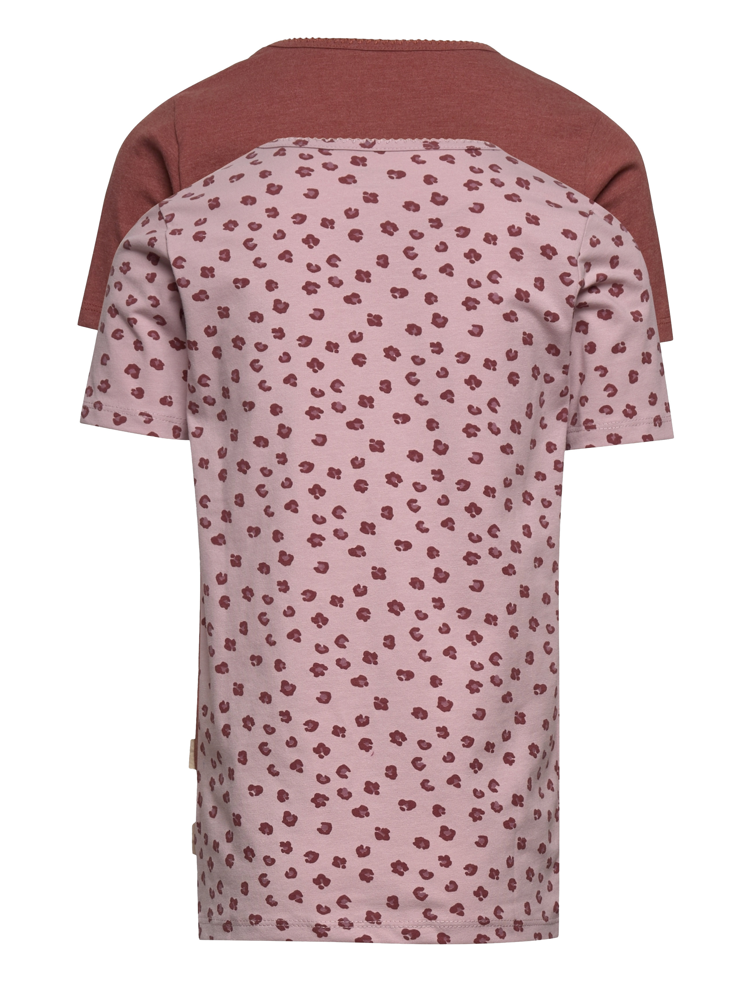 Minymo - Basic 33 -T-shirt SS (2-pack) - kortärmade t-shirts - violet ice - 2