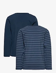 Minymo - Basic 34 -T-shirt LS (2-pack) - langermede t-skjorter - new navy - 1