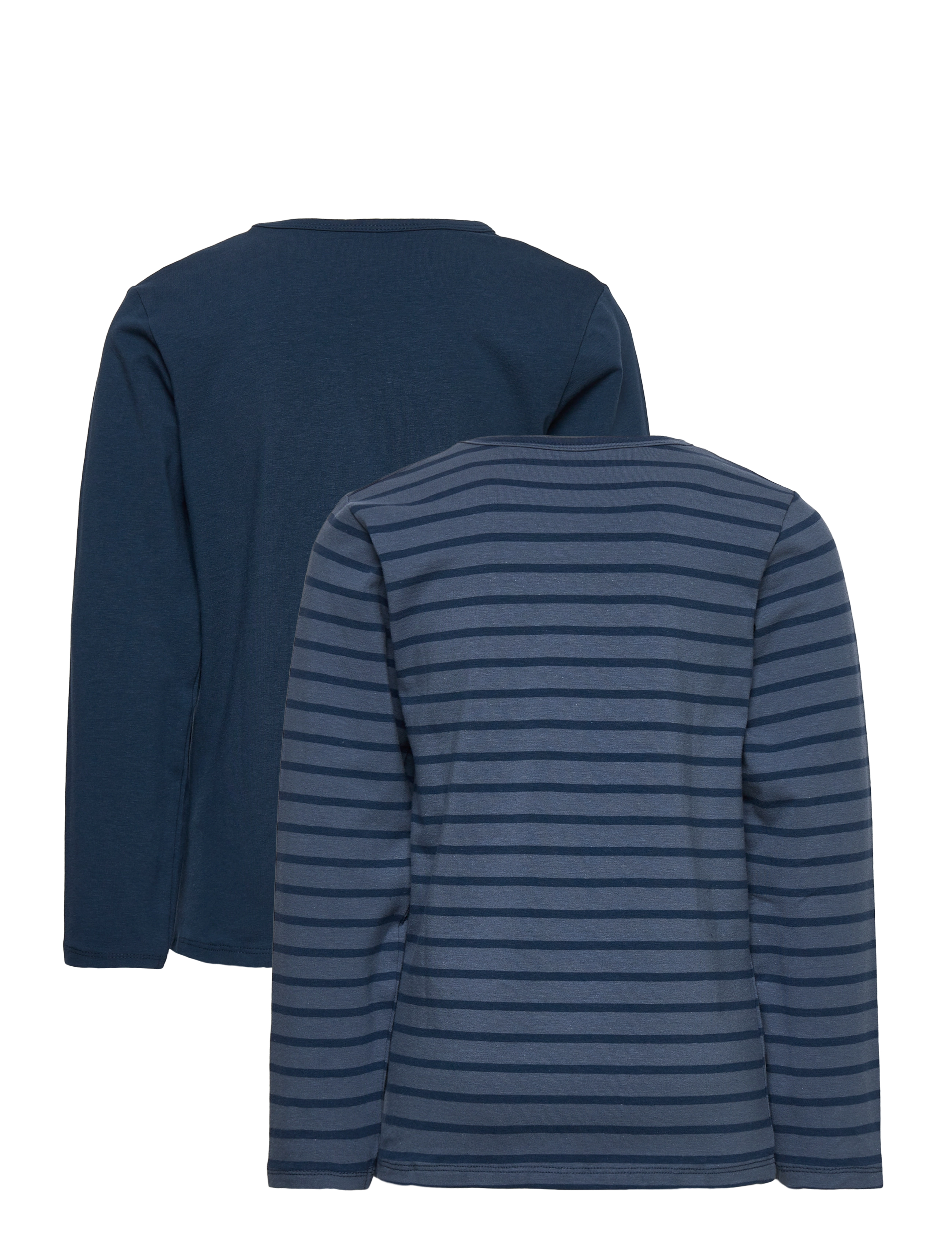 Minymo - Basic 34 -T-shirt LS (2-pack) - langærmede t-shirts - new navy - 1