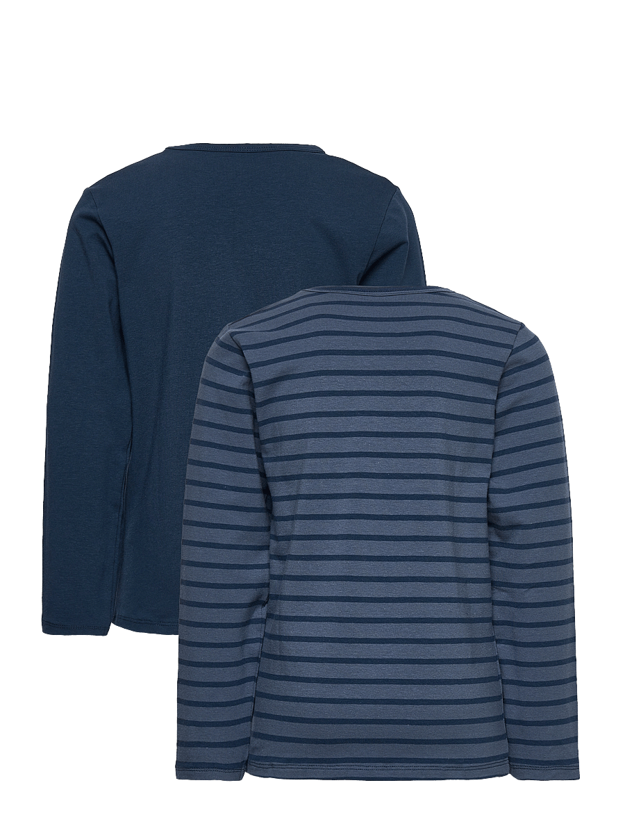 Minymo - Basic 34 -T-shirt LS (2-pack) - langärmelig - new navy - 1