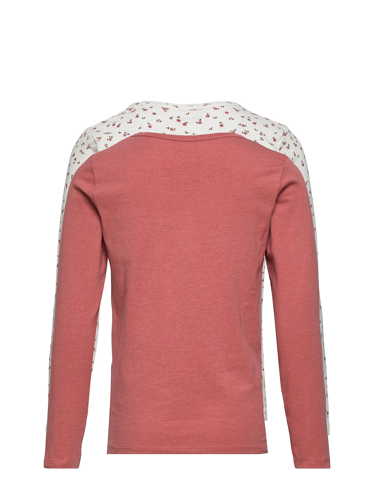 Minymo - Basic 35 -T-shirt LS (2-pack) - langermede t-skjorter - canyon rose - 1