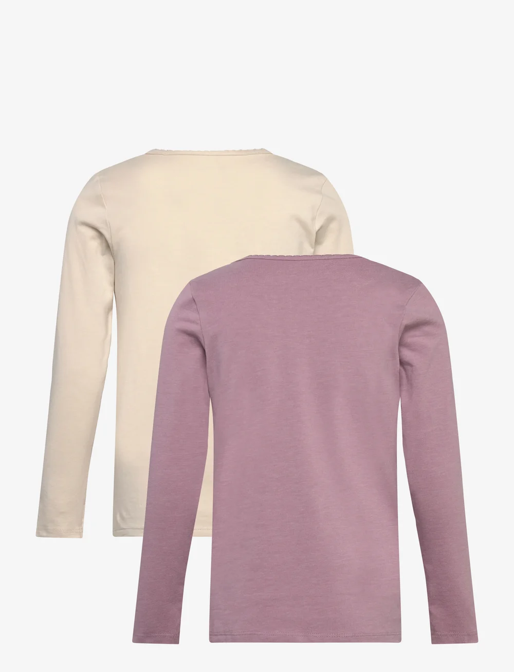 Minymo - Basic 35 -T-shirt LS (2-pack) - långärmade t-shirts - elderberry - 1