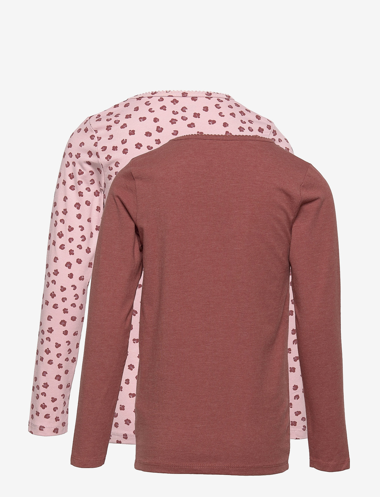 Minymo - Basic 35 -T-shirt LS (2-pack) - efterårstøj - violet ice - 1