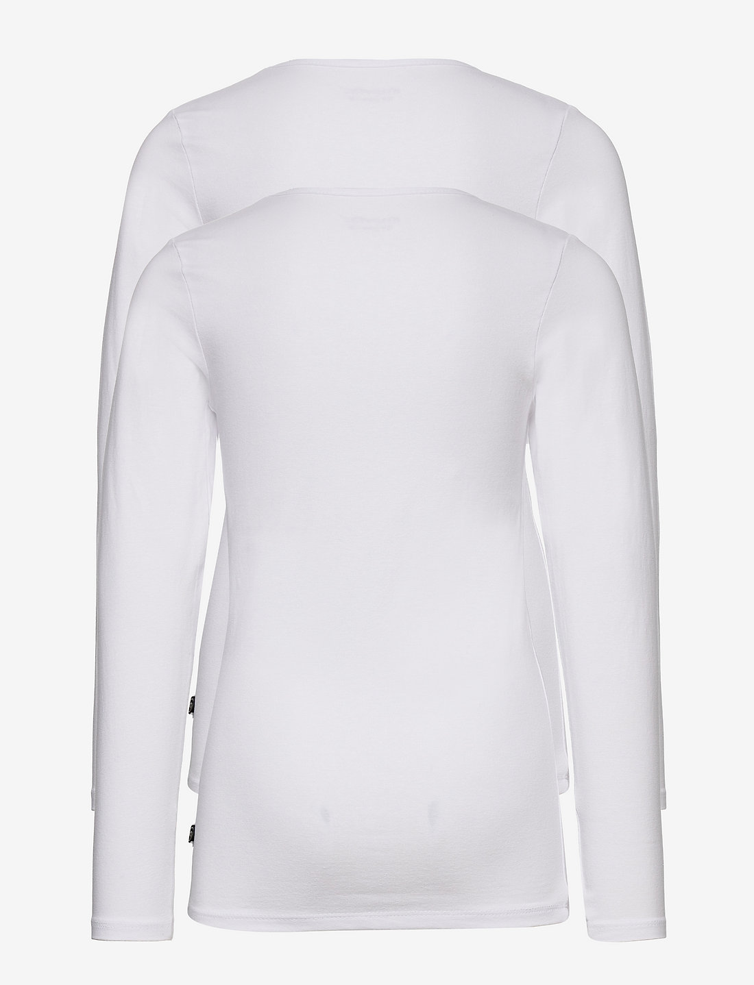 Minymo - Basic 35 -T-shirt LS (2-pack) - langerma t-bolir - white - 1