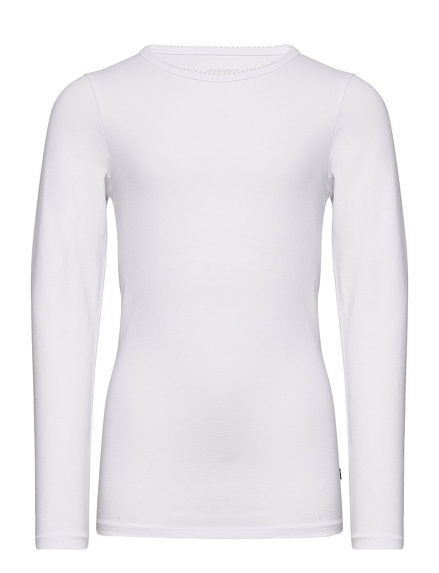 Minymo - Basic 35 -T-shirt LS (2-pack) - langärmelig - white - 2