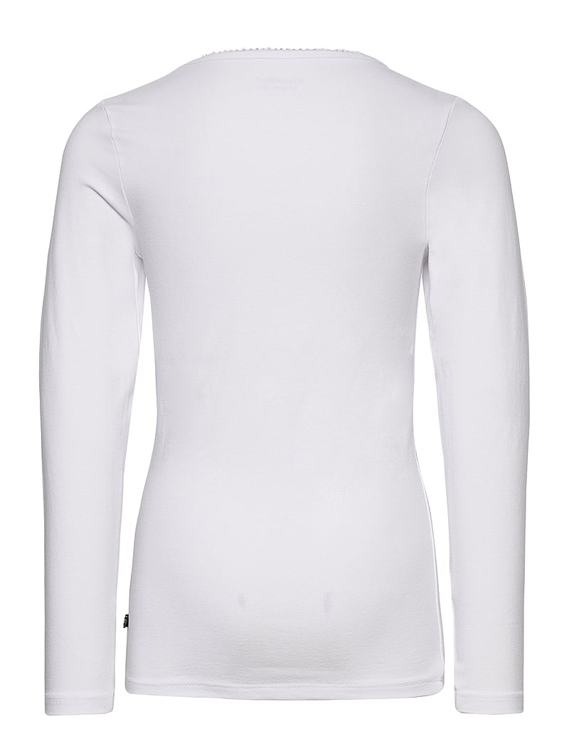 Minymo - Basic 35 -T-shirt LS (2-pack) - långärmade t-shirts - white - 3