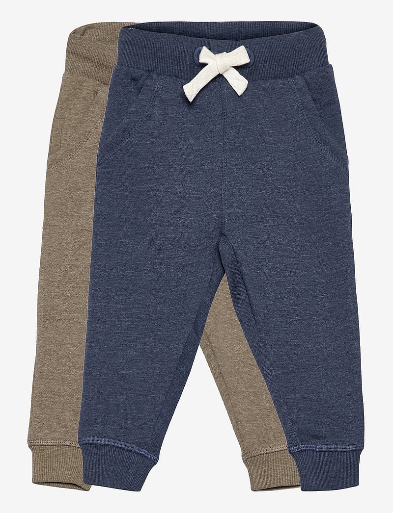 Minymo - Basic 36 -Sweat pant (2-pack) - dressipüksid - ensign blue - 0