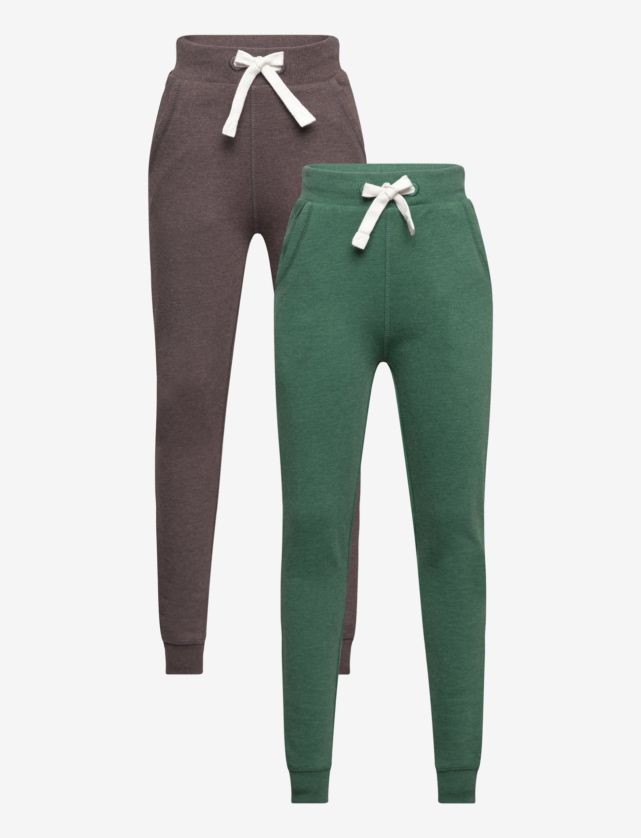Minymo - Basic 36 -Sweat pant (2-pack) - sportinės kelnės - hunter green - 0