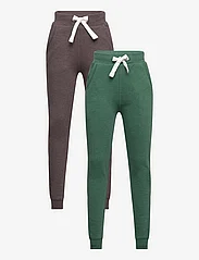 Minymo - Basic 36 -Sweat pant (2-pack) - sweatpants - hunter green - 0