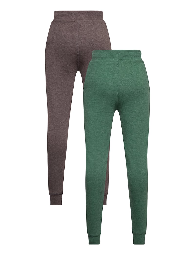 Minymo - Basic 36 -Sweat pant (2-pack) - sportinės kelnės - hunter green - 1